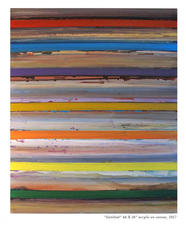 Untitled, acrylic on canvas, 44 X 36" 2017 New Work: Paintings